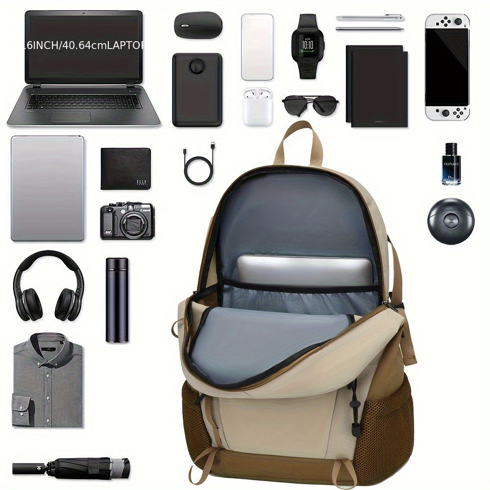 SWEET TOURIST Men'S Lightweight Hiking Backpack - Durable Oxford Fabric, Large Capacity, Adjustable Straps, Multiple Compartments for Outdoor Travel, Sports Casual Use, Hiking Gear, Sturdy Construction