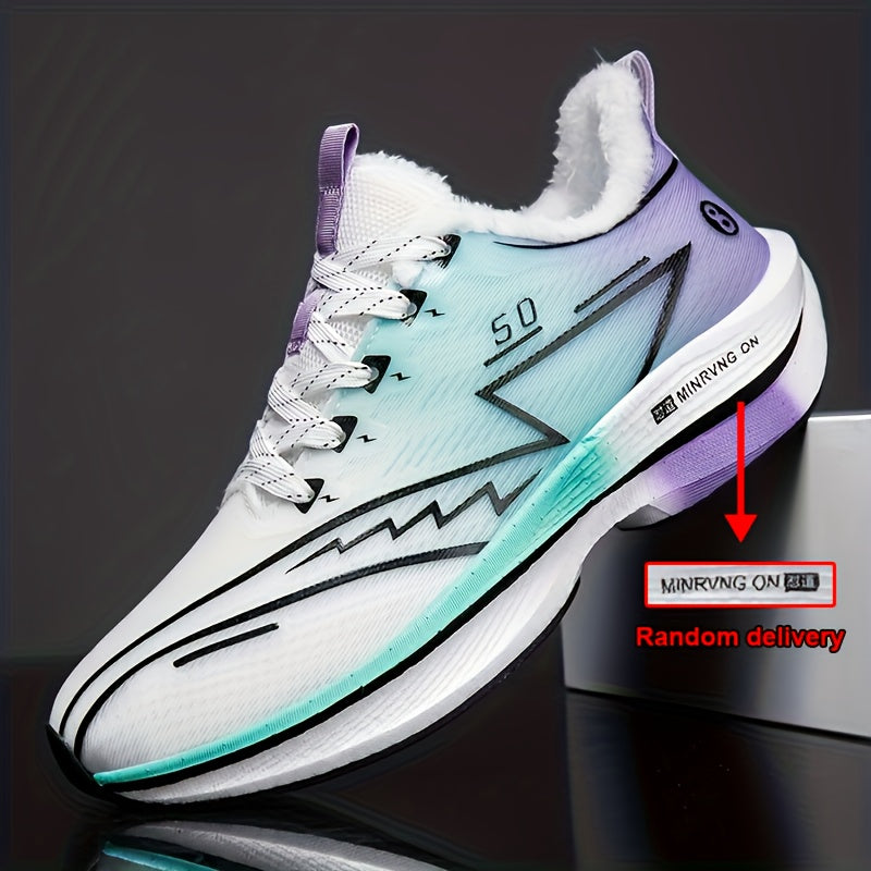Men'S Winter Snow Sneakers - Warm Fleece Lined Thermal Insulation, Non-Slip TPU Sole with Carbon Fiber Support, Low-Top Lace-Up Winter Boots with Arch & Cushioned Insole, All-season Outdoor Hiking, Snow Walking, Daily Winter