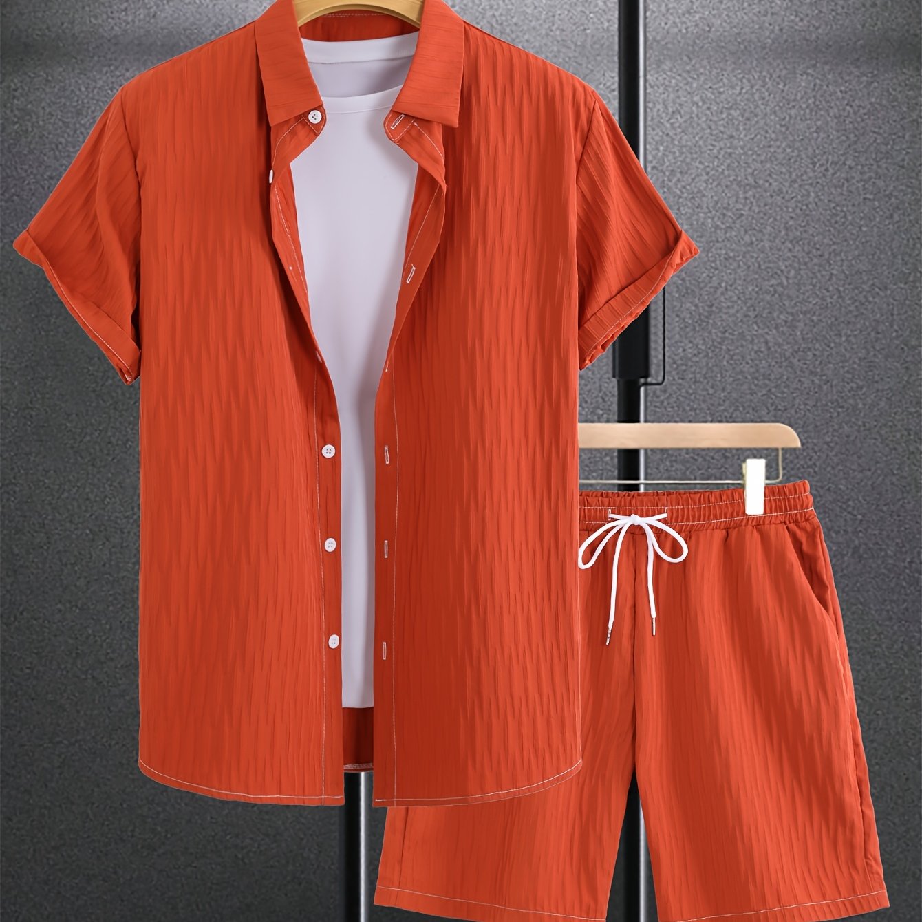 Men's Fashion Casual Shirt Suit