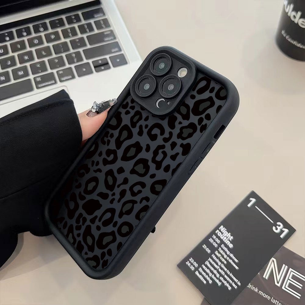 Creative Leopard Print Design, Trendy And Fashionable, Matte Finish Phone Case Suitable for Both Men And Women, Comfortable to Hold for Iphone Models Including 16/16Pro/16Plus/16Promax/15/15Plus/15Pro/15Promax/14/14Plus/14Pro