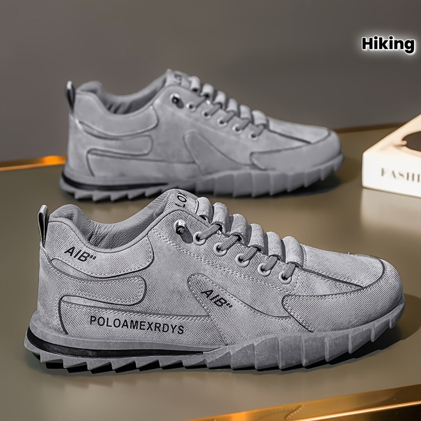 Men's Slip-On/Lace-Up Casual Shoes - All-Season Non-Slip Cushioned PVC Sole, Low-Top Athletic Sneakers Grey/ for Gym, Office, Everyday - Durable Canvas Upper Non-Slip Grip Outsole, Grip Enhancing Footwear, Comfortable Lined