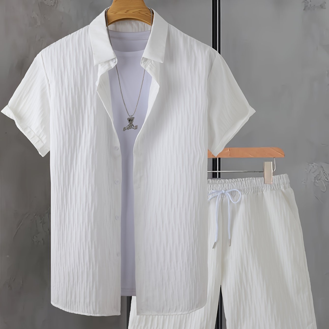Men's Fashion Casual Shirt Suit