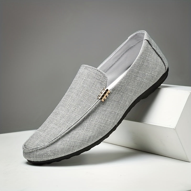 Men'S Stylish And Versatile Loafers, Suitable for Outdoor Streets And Casual Business Wear - British Style, Black, Slip-On, Perfect for Spring And Summer Business And Casual Outfits - ayq