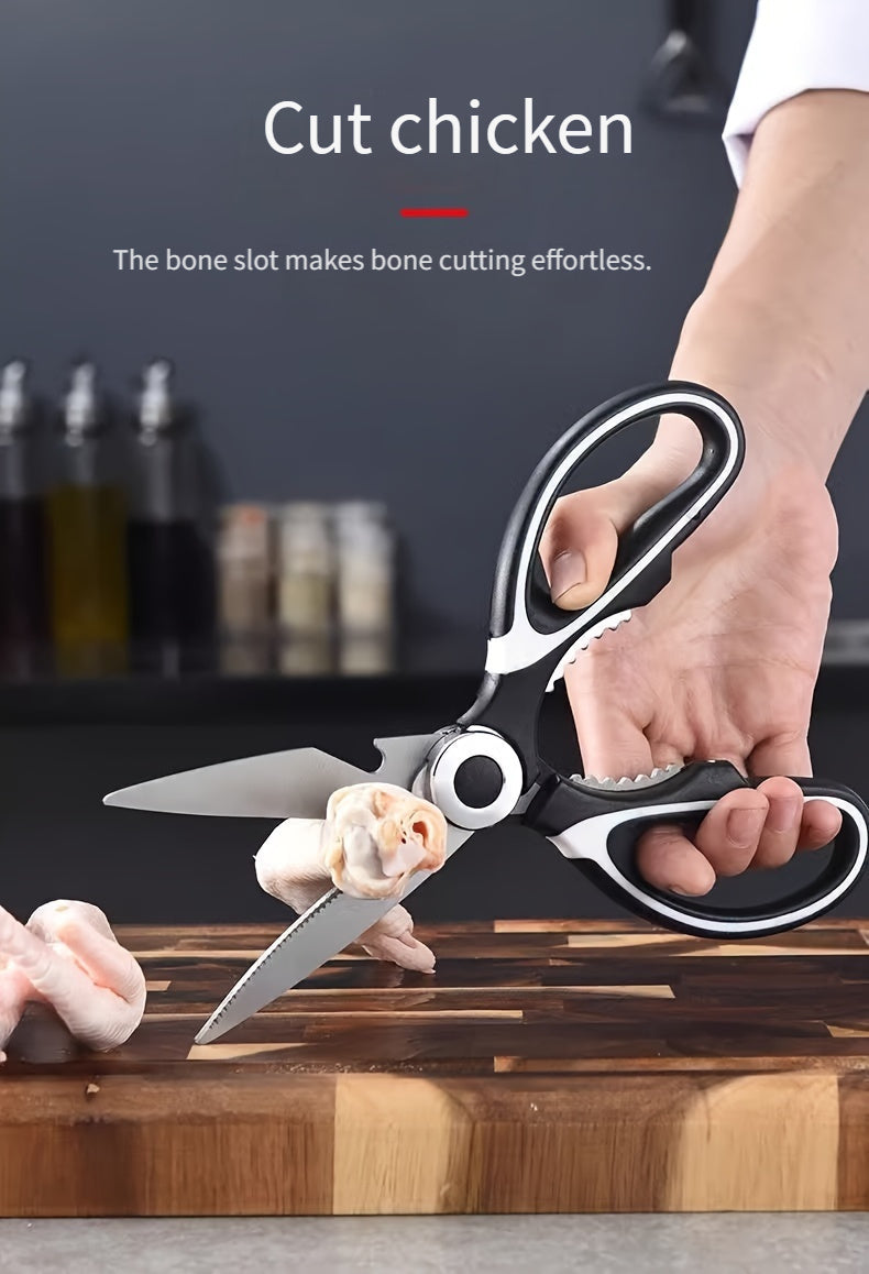 Kitchen Scissors Household Advanced Multi-Functional Scissors Kill Fish Barbecue Cut Bone Special Stainless Steel Sharp Food Scissors