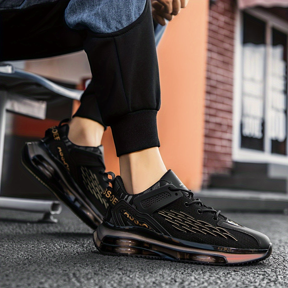 Men'S Casual Sneakers - Comfortable Lightweight Athletic Shoes with Lace-Up Closure, Solid Color Low Top Design, Breathable Fabric Upper Lining, MD Sole - for Active Male