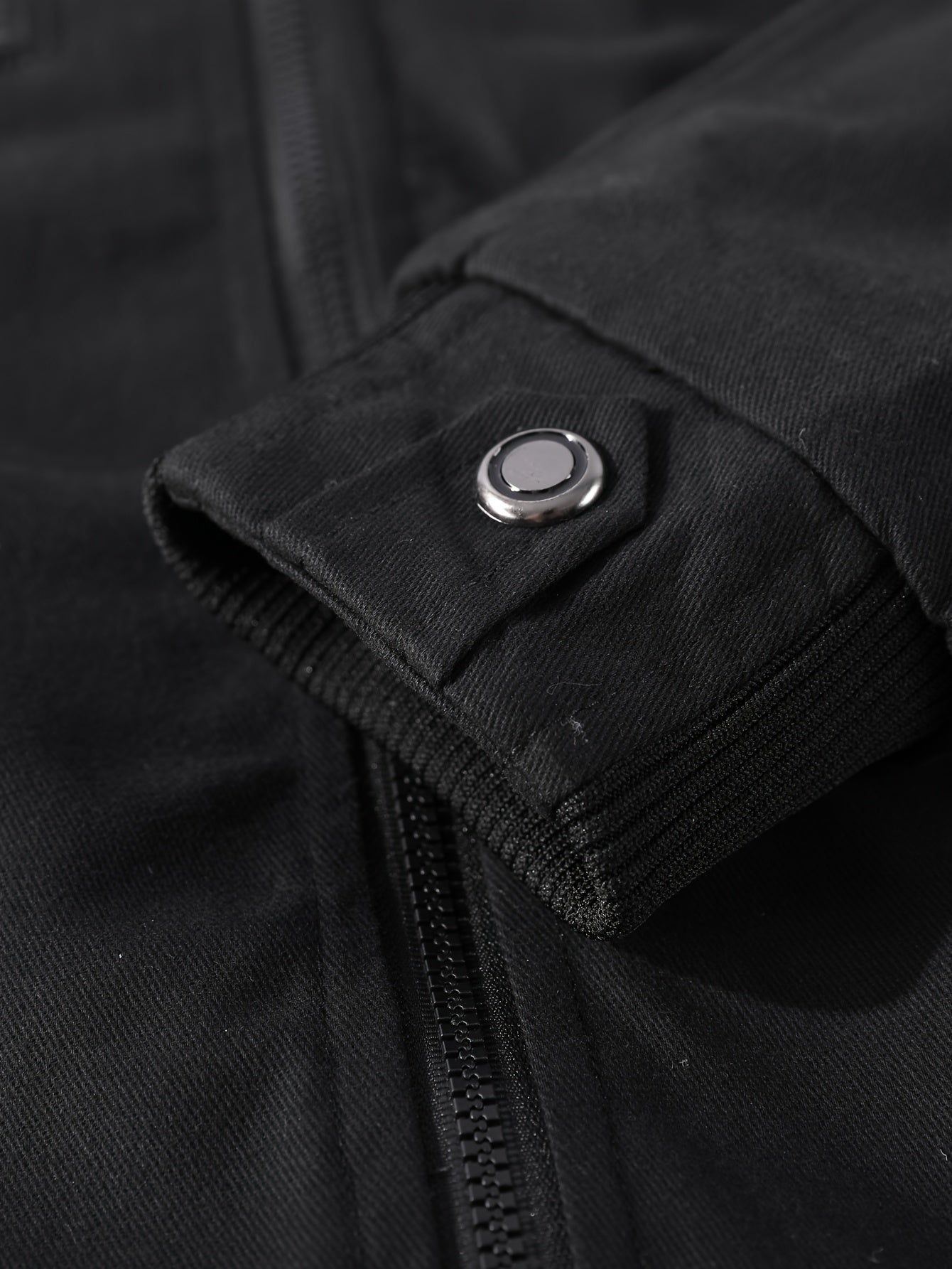 Men's Casual Bomber Jacket, Cotton Stand Collar Windbreaker Jacket With Pockets For Fall Winter