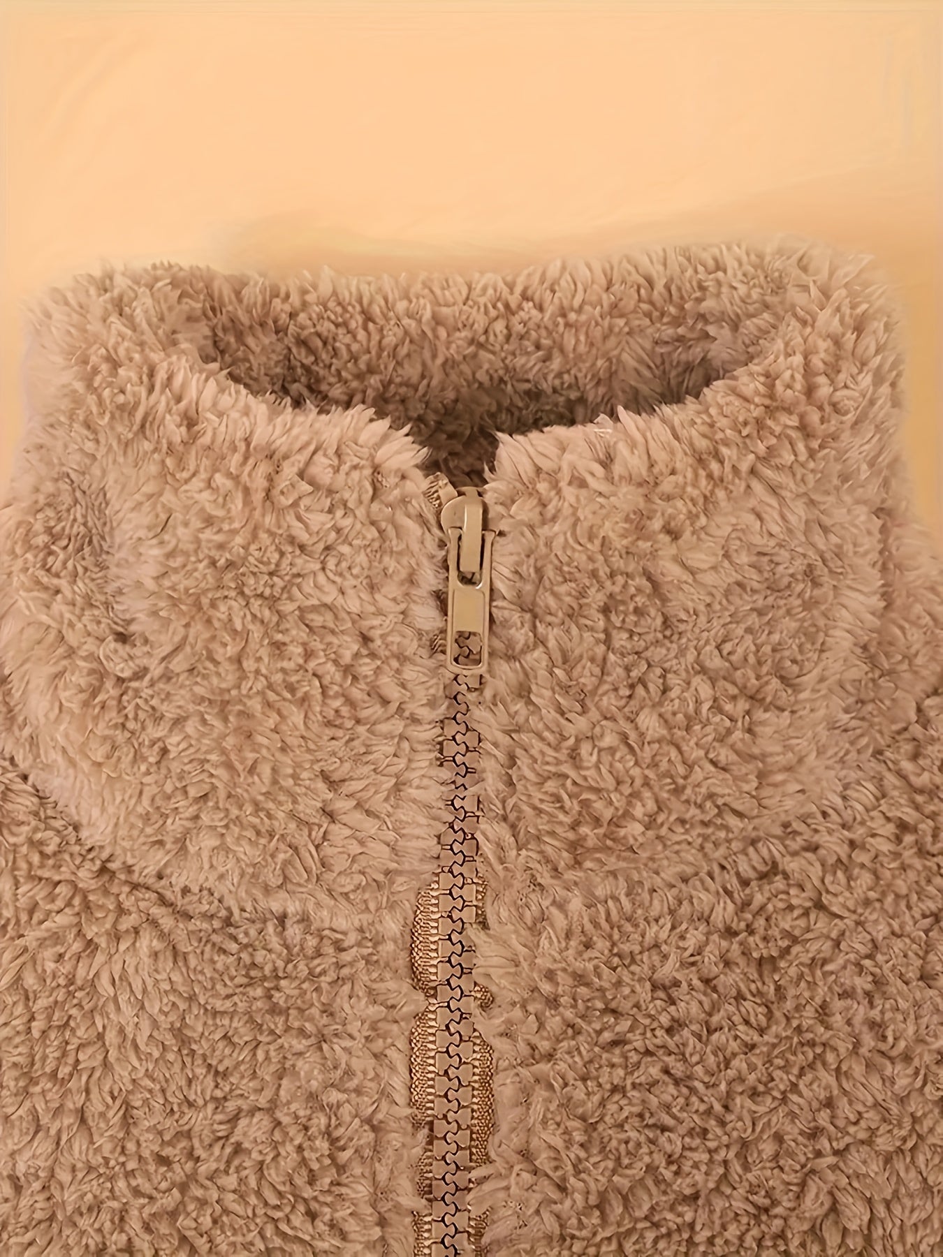 Women'S Cozy Fleece Jacket with Hood - Casual High Neck Zippered Long Sleeve Polyester Knit Fabric Sweater for Fall/Winter