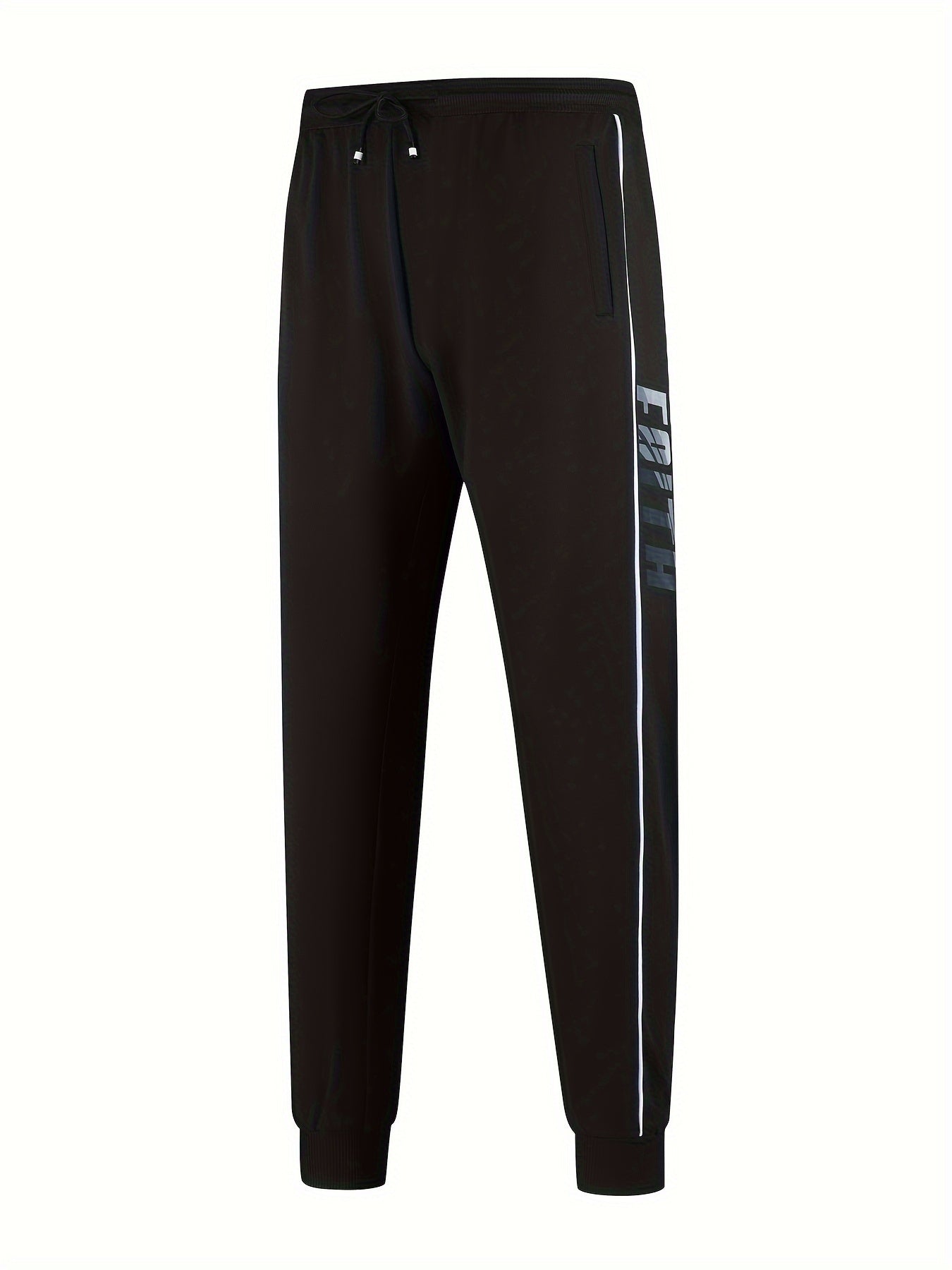 Classic Men's Athletic 2Pcs Tracksuit Set Casual Full-Zip Sweatsuits Long Sleeve Jacket And Jogging Pants Set For Gym Workout Running