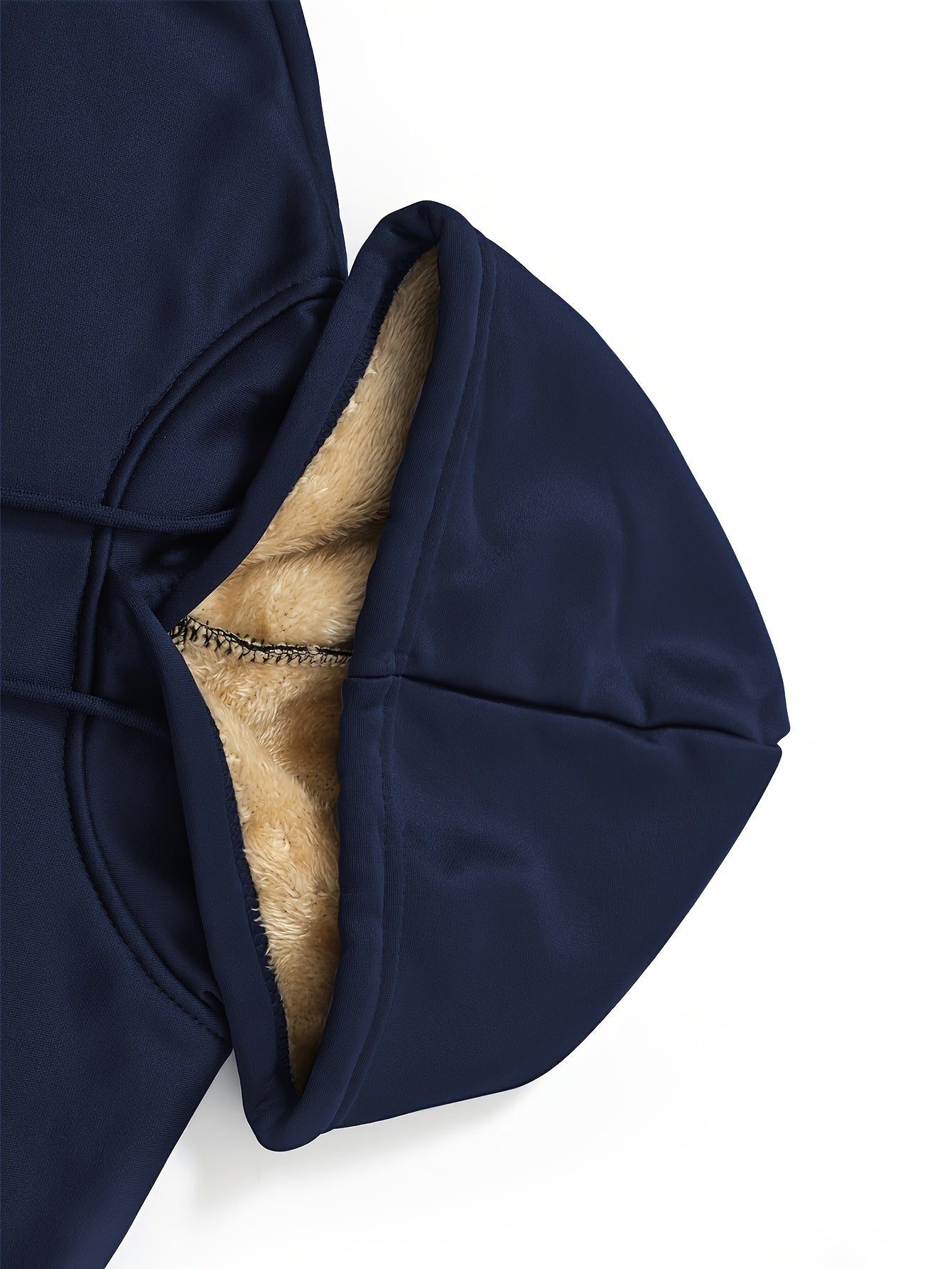 Men's Fleece-lined Cozy Hooded Sweatshirt With Drawstring And Kangaroo Pocket, Men's Hoodie For Winter Outdoor