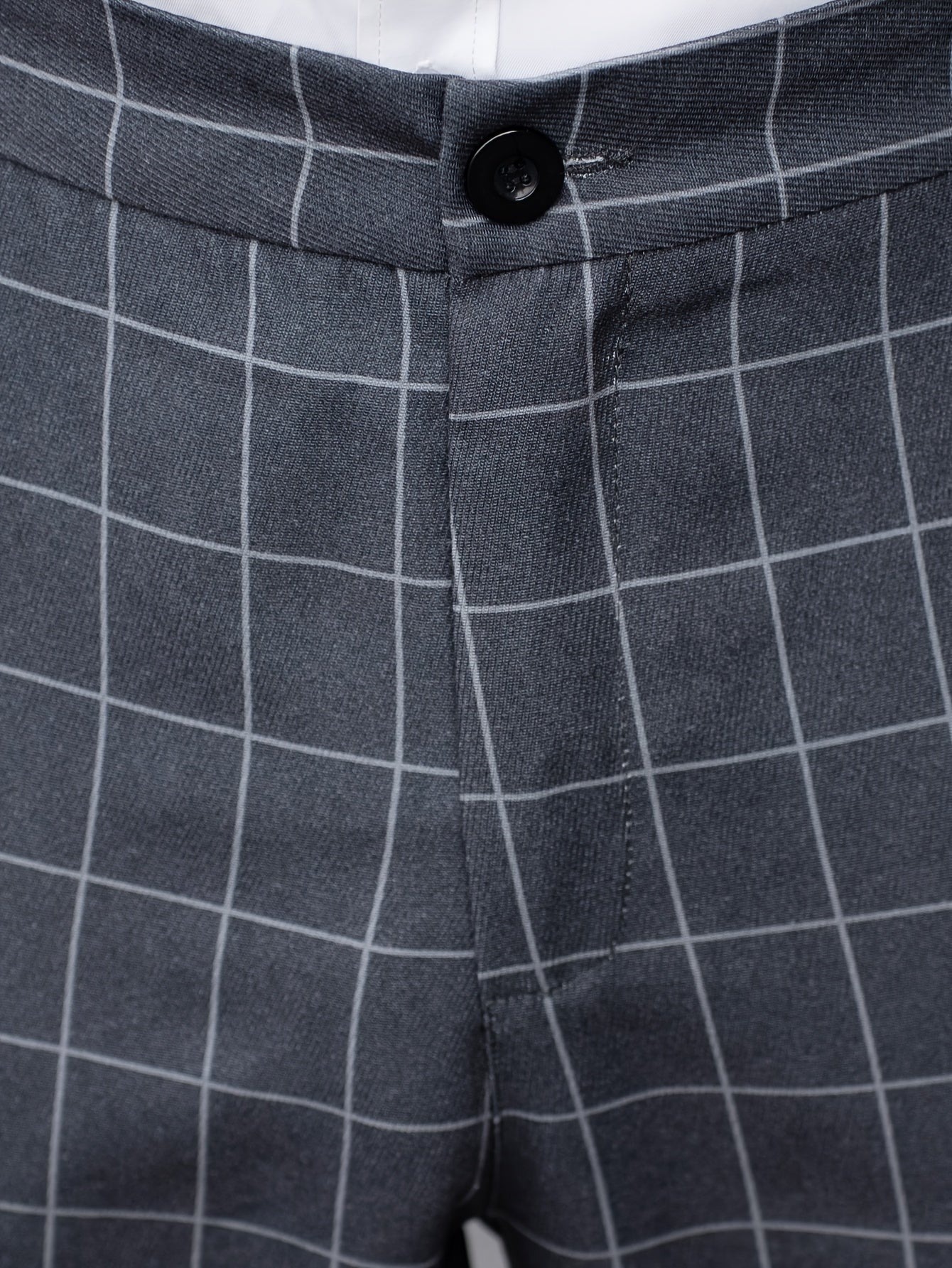 Men's Suit Pants With Plaid Design, Regular Fit And Cuffed Casual Bottoms For Business And Formal Occasions, Suitable For All Seasons