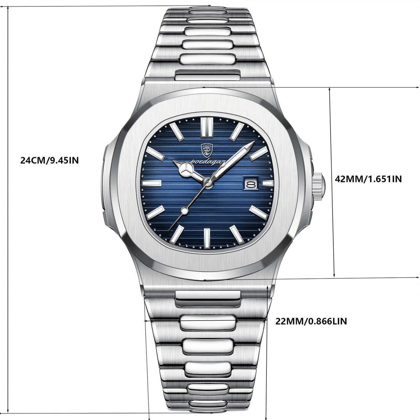 POEDAGAR New Men's Watch With Luminous Calendar, Trendy For Students, Cool And Hot Sale Quartz Wristwatch