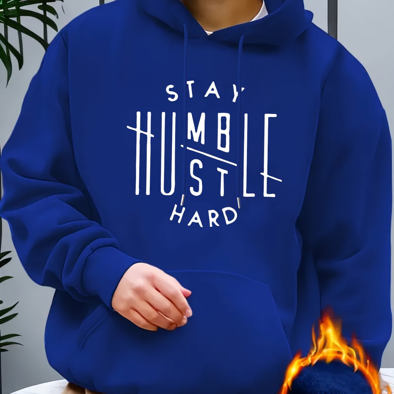 KOURRTER Men's Inspirational Hoodie - "Stay Humble" Graphic Print, Long Sleeve, Polyester Blend, Available in Black, Red, Yellow, Blue, Apricot, Dark Blue, Coffee, Pink, Light Grey - Machine Washable, All-Season Wear