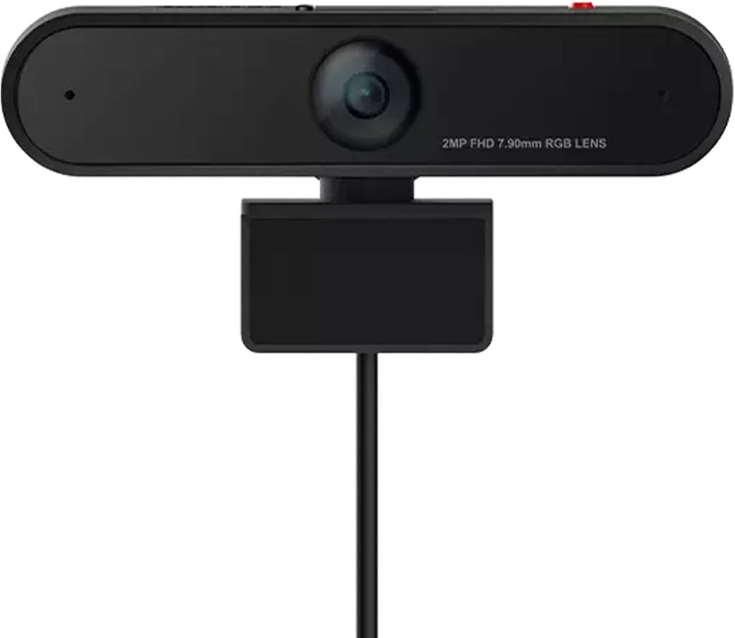 Lenovo HD 1080P Webcam (300 FHD) - Monitor Camera with 95° Wide Angle, 360° Rotation Pan & Tilt, Dual Microphones – Attachable Desktop Cam with Privacy Shutter for Remote Work, Streaming & Gaming