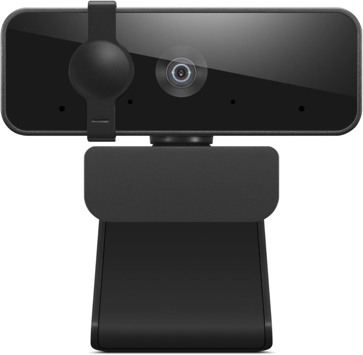 Lenovo HD 1080P Webcam (300 FHD) - Monitor Camera with 95° Wide Angle, 360° Rotation Pan & Tilt, Dual Microphones – Attachable Desktop Cam with Privacy Shutter for Remote Work, Streaming & Gaming