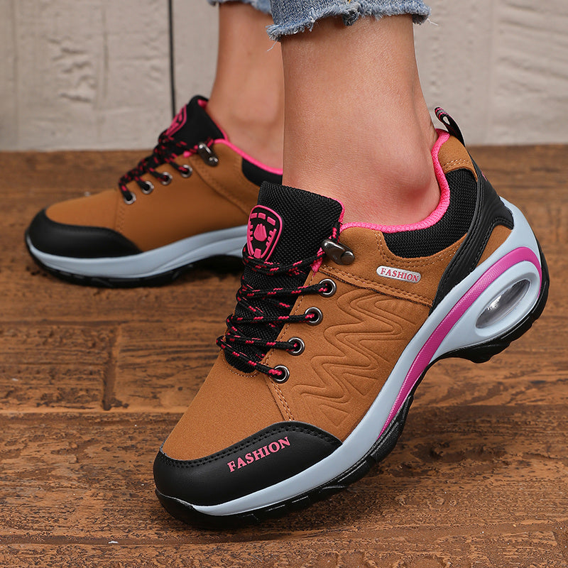 Women'S Athletic Sneakers, Thick Sole Soft Sole Fashion Outdoor Hiking Non-slip Casual Walking Shoes