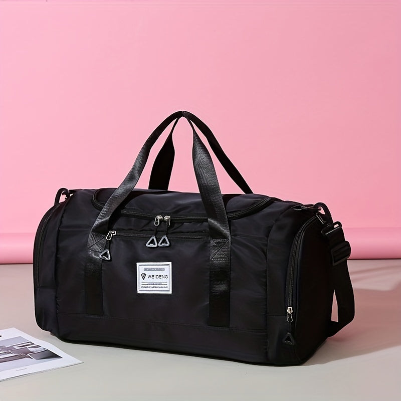 Men'S Large Capacity Gym & Travel Duffel Bag - Durable Oxford Fabric with Adjustable Shoulder Straps, Multiple Compartments, and Secure Zipper Closure for Gym, Short Trips, and Daily Use, Gym Bag, Secure Zipper Closure