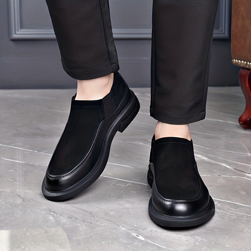 Men's Slip-On Formal Business Shoes in Microfiber Leather