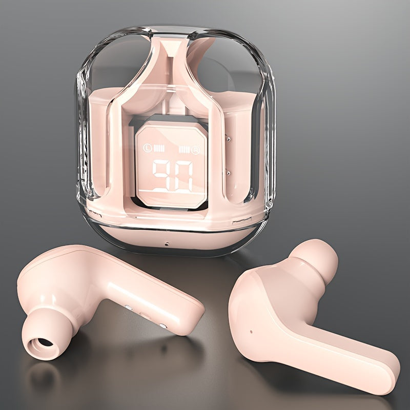 2024 TWS Wireless In-Ear Earbuds with LED Battery Indicator, 150mAh Long-Lasting Charge, Silicone Protective Case - Perfect Gift for Him & Her