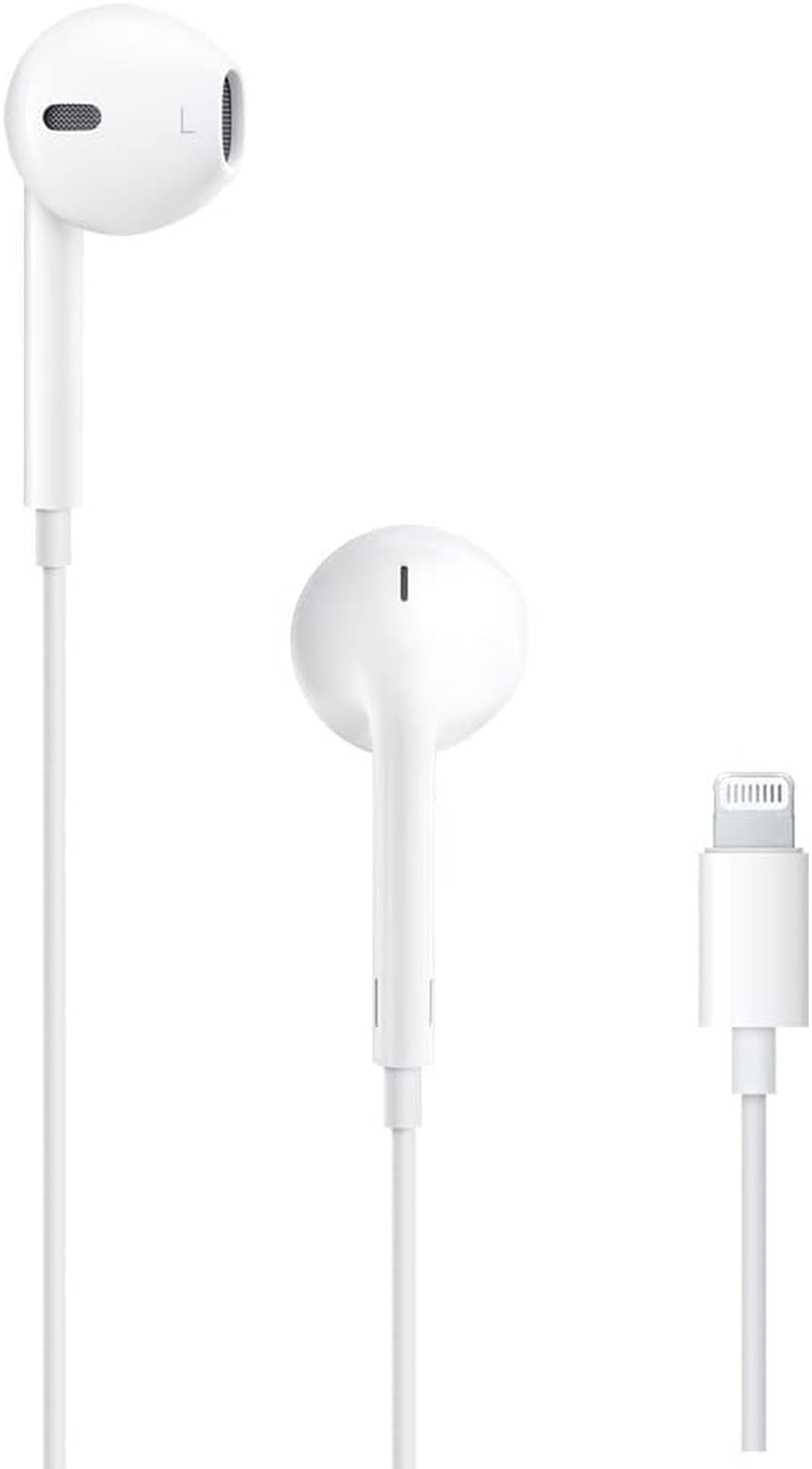 Apple Earpods Headphones with Lightning Connector, Wired Ear Buds for Iphone with Built-In Remote to Control Music, Phone Calls, and Volume