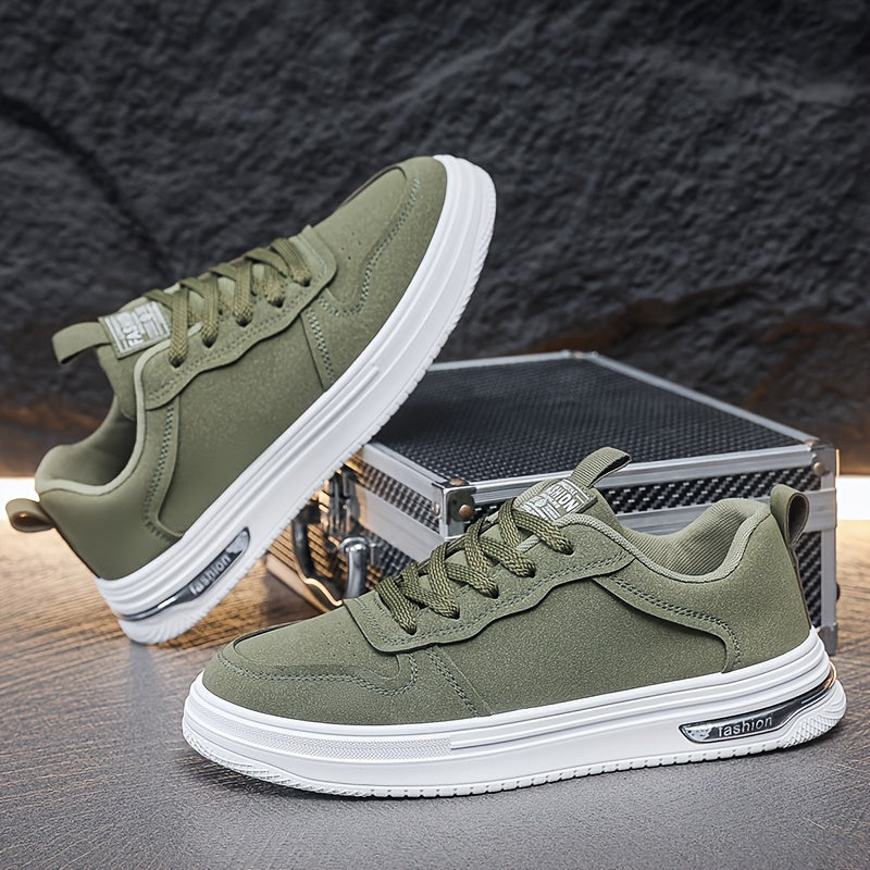 Men's Vintage-Inspired Casual Footwear - Breathable, Non-Slip Sole Low-Top Skate Shoes for All Seasons