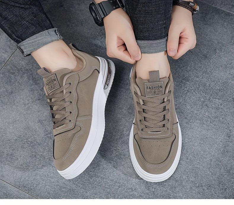 Men's Vintage-Inspired Casual Footwear - Breathable, Non-Slip Sole Low-Top Skate Shoes for All Seasons