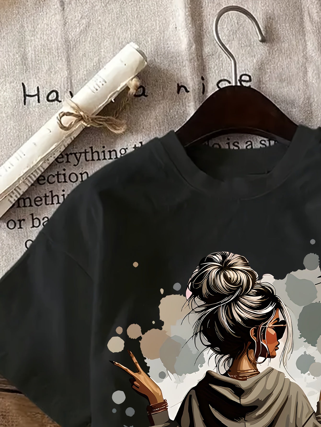 Women's 100% Cotton Casual Short-Sleeve Printed T-Shirt