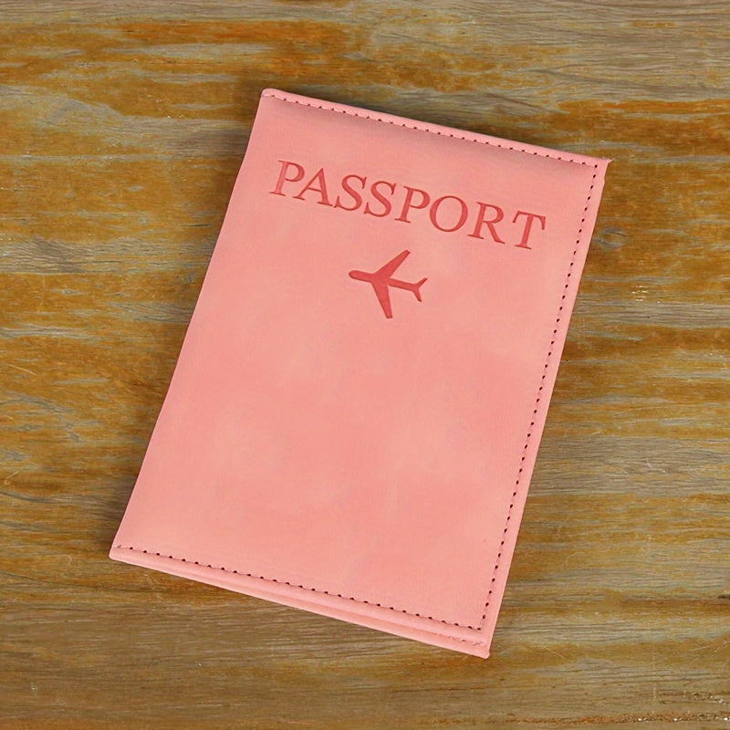 PU Simple Passport Holder Passport Protection Case Ճանապարհորդական անձնագրի ID կրեդիտ քարտի կափարիչ