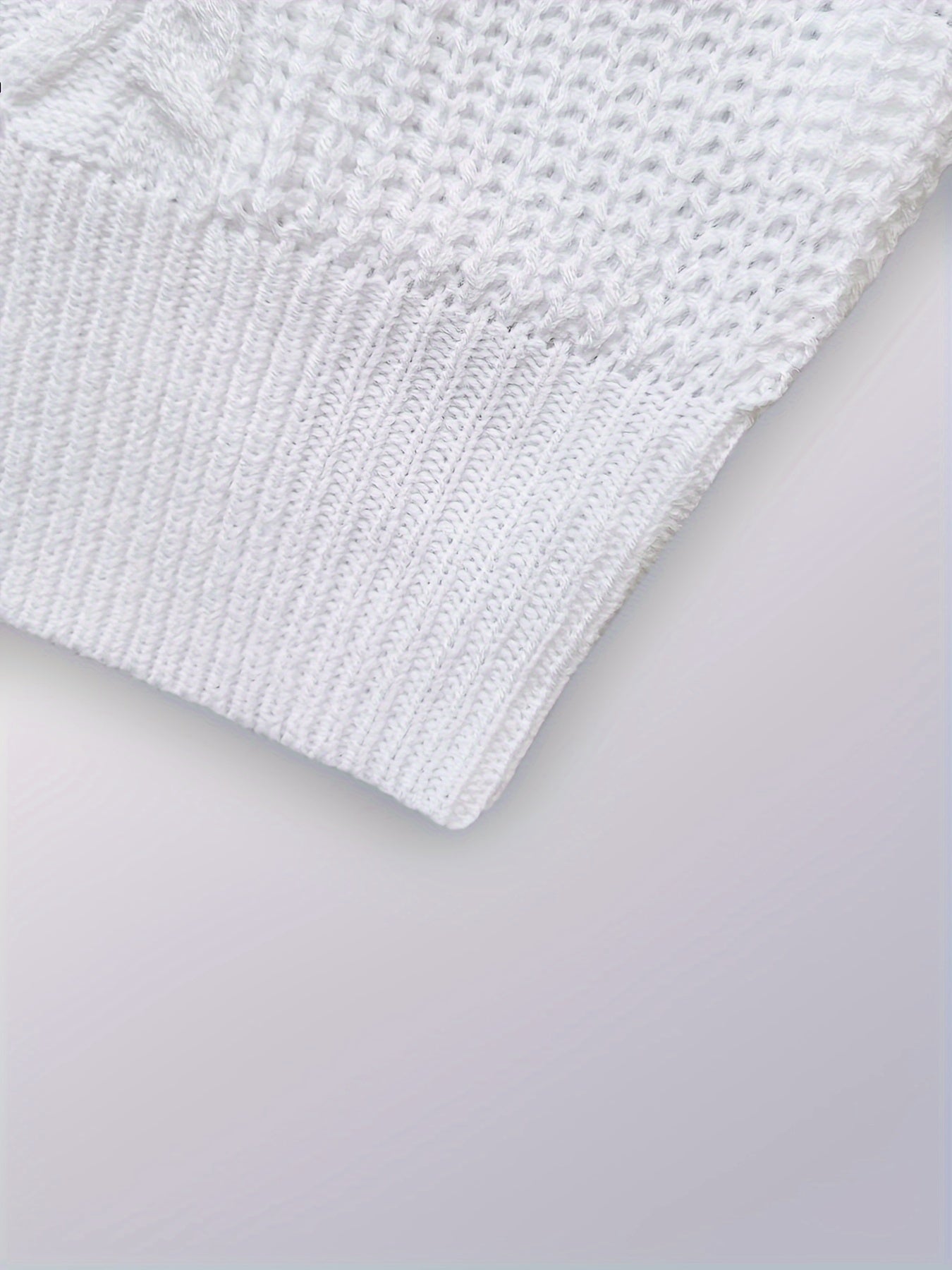 Elegant Cable Knit Sweater for Women - Casual Long Sleeve, Round Neck Pullover in Solid Color, Perfect for Fall/Winter