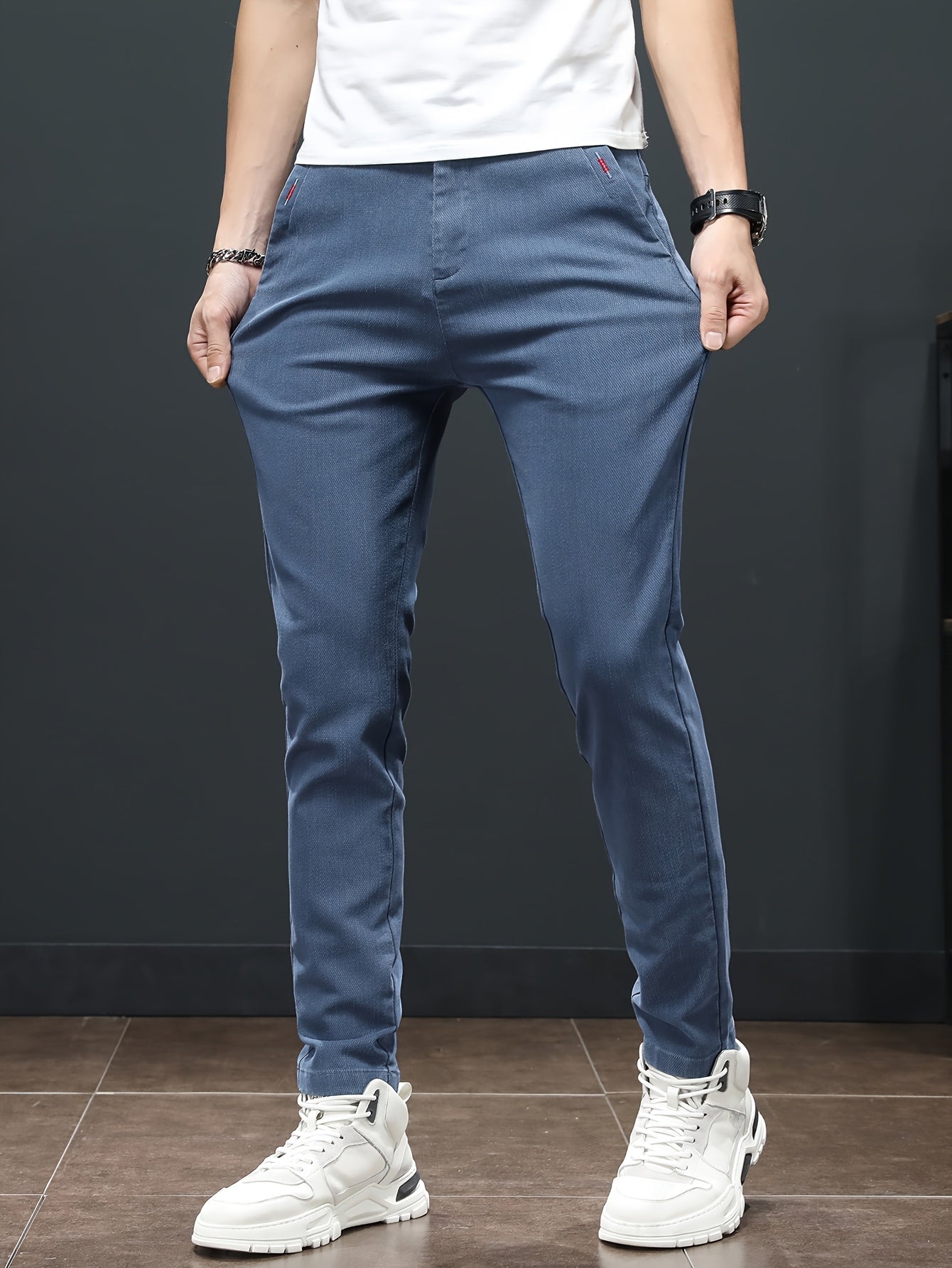 Men'S Spring Casual Trousers, Lightweight Business Outdoor Straight-Leg Pants, Versatile And Stylish for Spring And Autumn, Suitable for Sports And Formal Occasions.