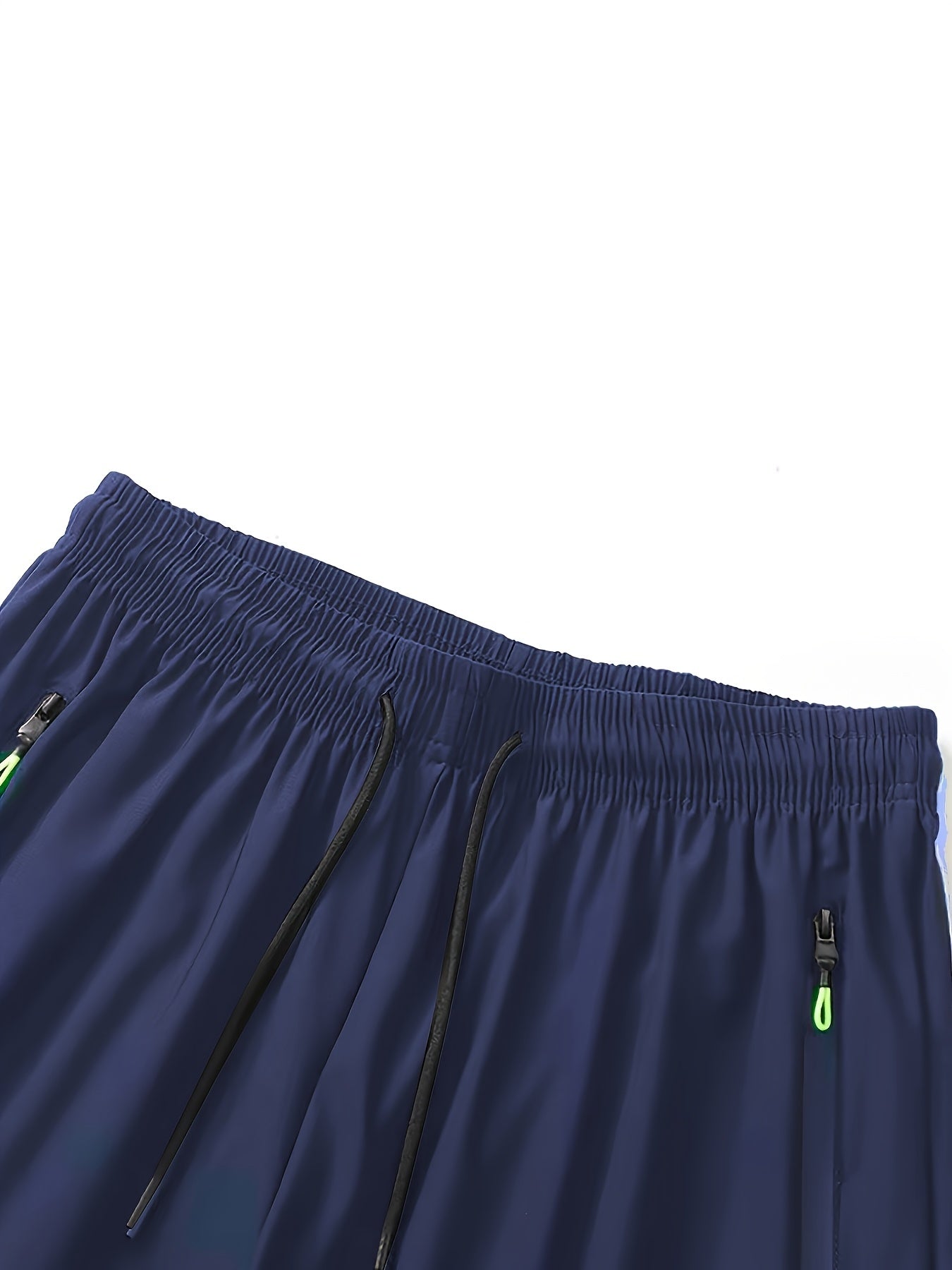 Stylish Men'S Graphic Print Shorts - Elastic Waist, Zipper Pockets, Breathable Fabric, Active Fit, Summer Essentials, Comfortable Drawstring Design