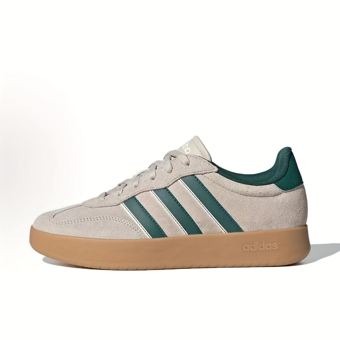 Adidas BARREDA BARREDA կանացի հարմարավետ և պարզ, ցածր վերնամասով, հարթ ներբանով սպորտային կոշիկներ, շագանակագույն, մոդել JP7106: