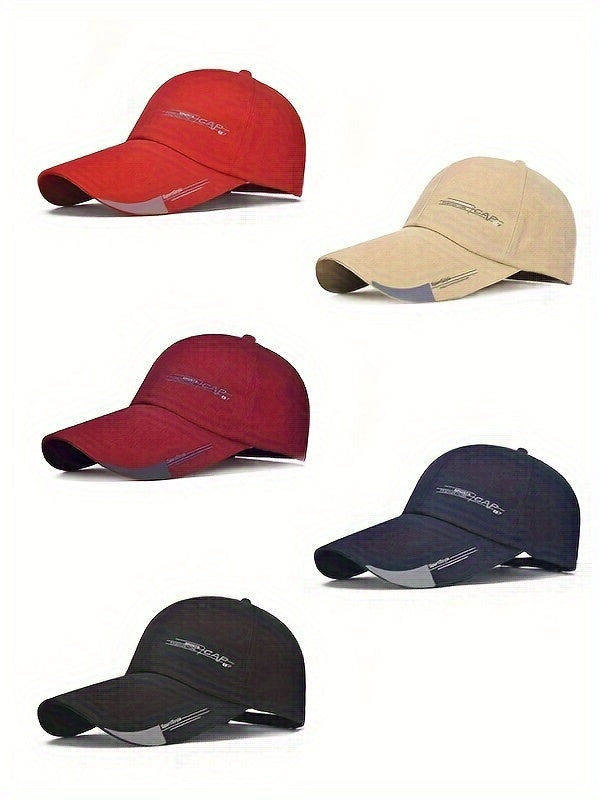 Unisex Baseball Cap, Breathable Summer Sun Hat, Trendy Peaked Cap With 3B-YS Print, Adjustable Casual Sports Cap