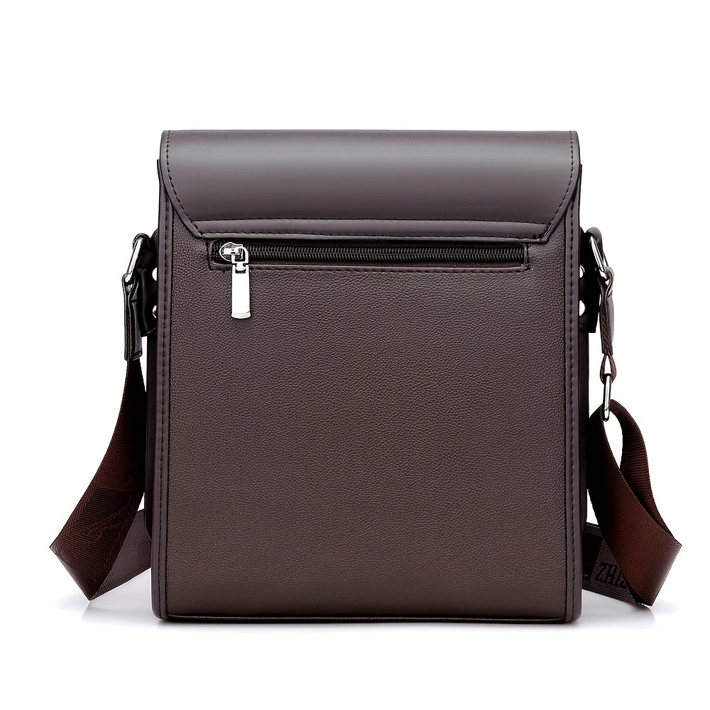 KADIDAISHU Men'S Business Messenger Bag - Black Crossbody with Adjustable Strap, Multiple Compartments for Daily Commute Casual Use, Crossbody Ba