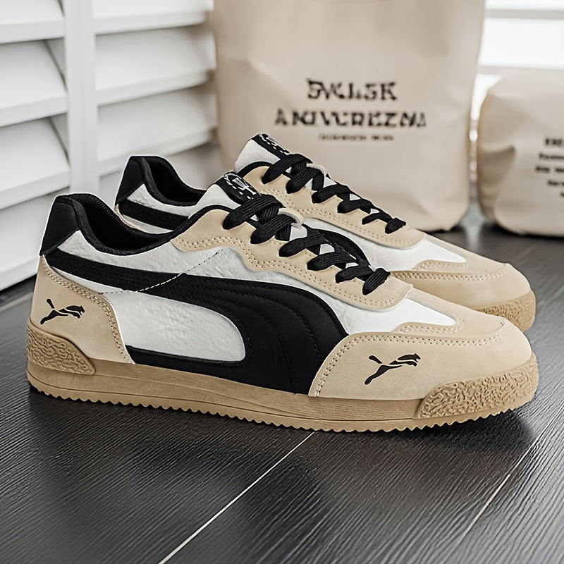 Men'S Fashionable Lightweight Sneakers | Spring/Fall New Arrival, Low-Top, Lace-up, Rubber Sole, Comfortable Non-Slip, Durable, Casual & Sports Style for Daily & Outdoor Activities - ayq
