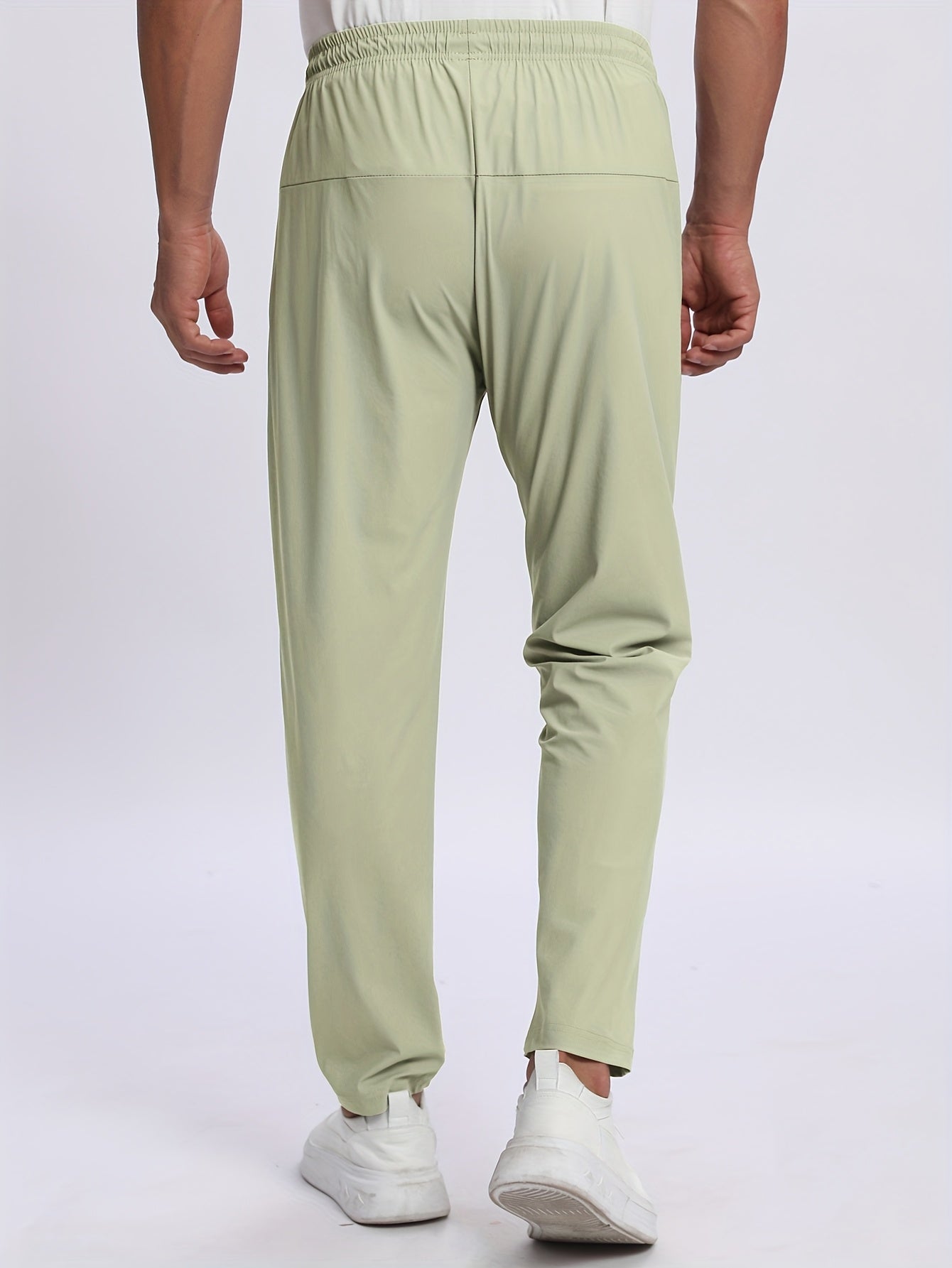 Men's sports trousers that absorb moisture and sweat, keep you dry and breathable, with pockets and drawstrings, zipper details, soft and comfortable soft-touch Men's jogging pants, lightweight and durable sports trousers, cl