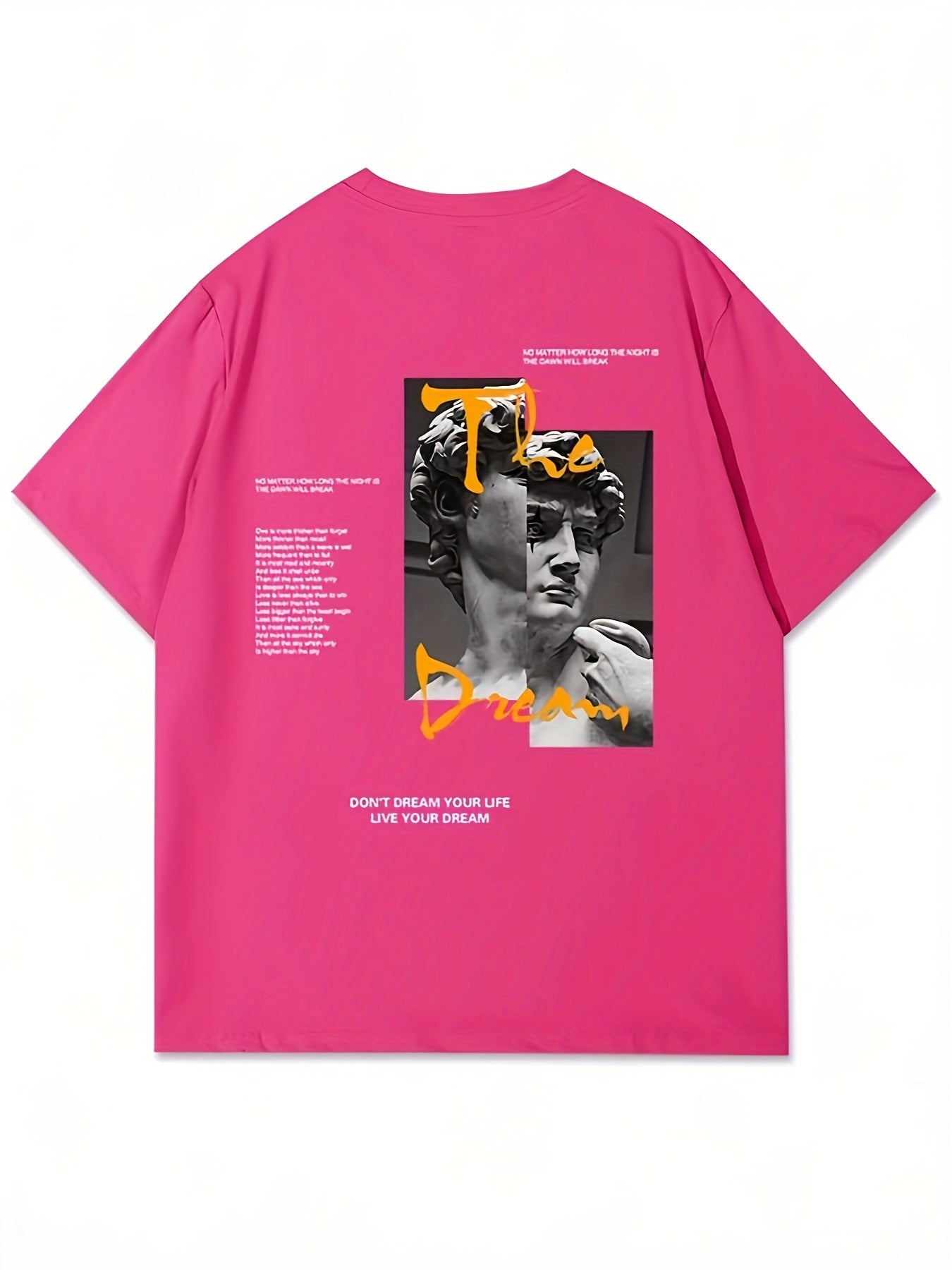 Set of 4 Men'S Graphic T-Shirts - Featuring Designs Like 'Heavenly', Casual Round Neck Short Sleeves Made of Lightweight Polyester, Perfect for Summer Outdoor Wear, a Great Gift for Family.