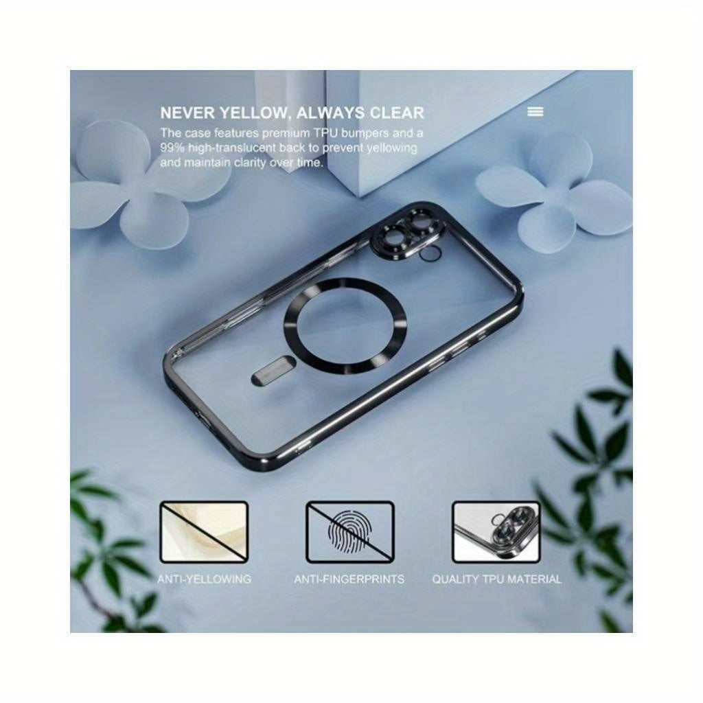 Suitable 1pc for iPhone 16 15 14 13 11 7/8/SE2/SE3 13 12 Nini 16 15 14 7/8 Plus 16 15 14 13 12 11 Pro 16 15 14 13 12 11 Max XR X/XS 16e phone case, with built-in camera lens protection film, anti-drop, ultra-thin and soft ele