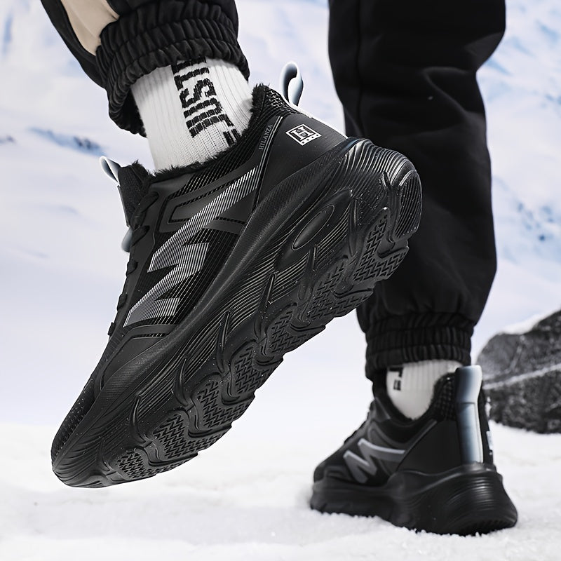 Men's/Unisex All-Weather Winter Thermal Snow Boots with Air -like Absorption, Heavy-Duty Traction Tread & Warm PU Upper - All-Terrain, Ice Walking, Casual Outdoor Shoes for Year-Round Wear (No