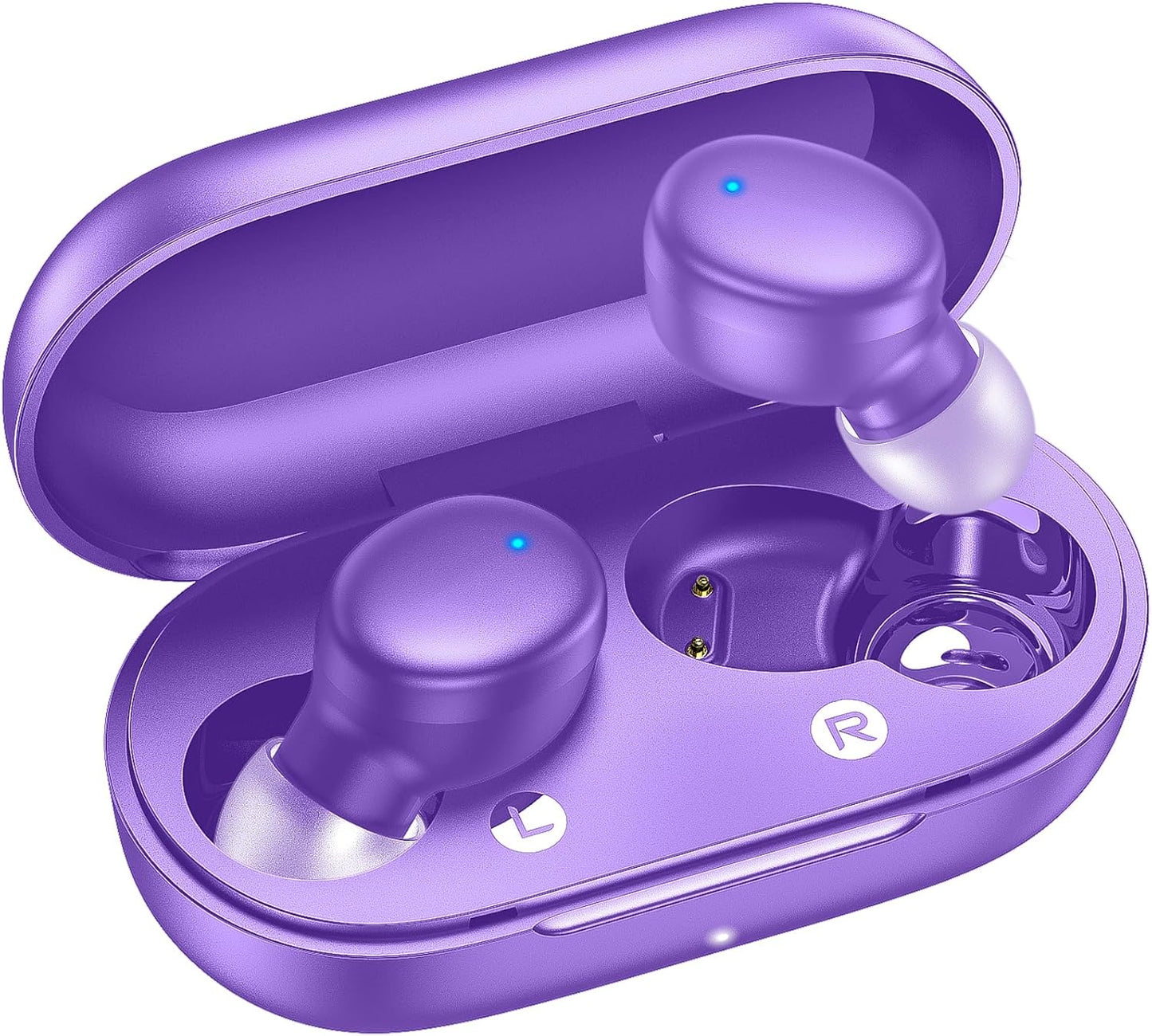 Kurdene Wireless Earbuds Bluetooth 5.3 in Ear Buds Light Weight Headphones,Deep Bass Sound,Built in Mics Headset,Clear Calls Earphones for Sports Workout