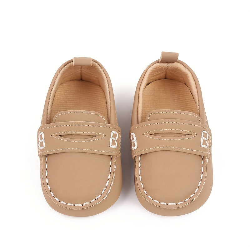 Kids' Summer Slip-On Loafers - Non-Slip Sole, Solid Color Casual Shoes for Boys & Girls with Cartoon Design and Comfortable Fabric Lining, Summer Toddler Footwear
