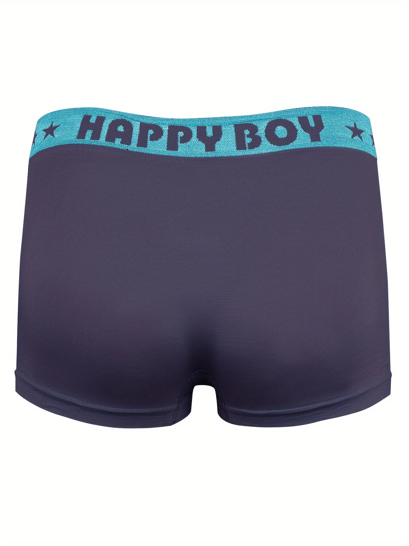 5 փաթեթ SIETE ROSA տղաների ներքնազգեստ, Cartoon Happy Boy Print, 90% պոլիեսթեր 10% Էլաստան, Բարձր ձգվող տրիկոտաժե գործվածք, բոլոր սեզոնային սպորտային ոճ, կանոնավոր կահավորանք, հարմարավետ, ամենօրյա հագուստ