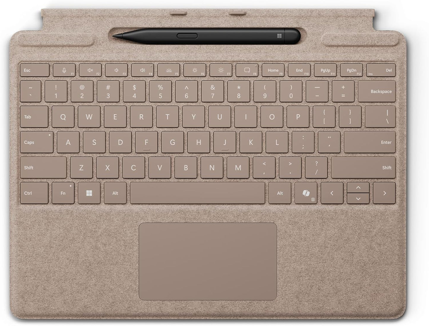 Microsoft Surface Pro Keyboard with Slim Pen 2 Bundle for Pro Copilot+ (11Th Edition), Pro 9 and Pro 8, Alcantara Material, Black
