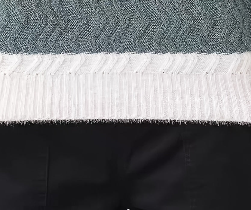 Տղամարդու ձմեռային տաք սվիտեր՝ գծավոր կլոր վզով պուլովեր՝ գույների համադրությամբ, հարմար է շերտավոր կրելու համար, ձեռքով լվացվող առօրյա սվիտերներ (աշուն/ձմեռ)