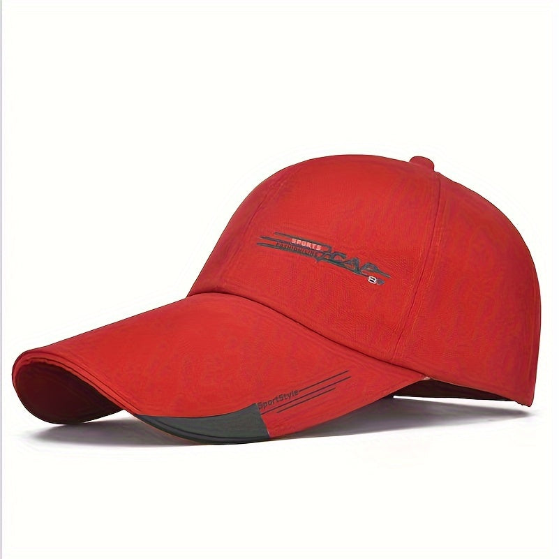Unisex Baseball Cap, Breathable Summer Sun Hat, Trendy Peaked Cap With 3B-YS Print, Adjustable Casual Sports Cap