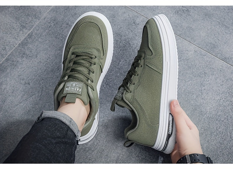 Men's Vintage-Inspired Casual Footwear - Breathable, Non-Slip Sole Low-Top Skate Shoes for All Seasons