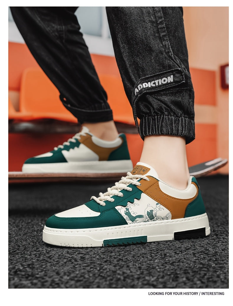 1pair Unisex All-Season Casual Hiking Sneakers, Low Top Faux Upper, Fabric Lining, PVC Sole, Comfortable Walking Shoes for Men and Women