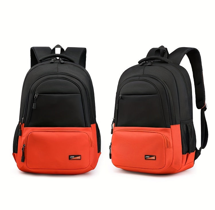 Durable Oxford Fabric Backpack - Spacious, Breathable, Adjustable Strap, Laptop Compartment, Ideal for Hiking, Camping, Travel, School Work - High 46cm, Long 32cm, Thick 19cm, School Backpack Adjustable Strap Backpack D