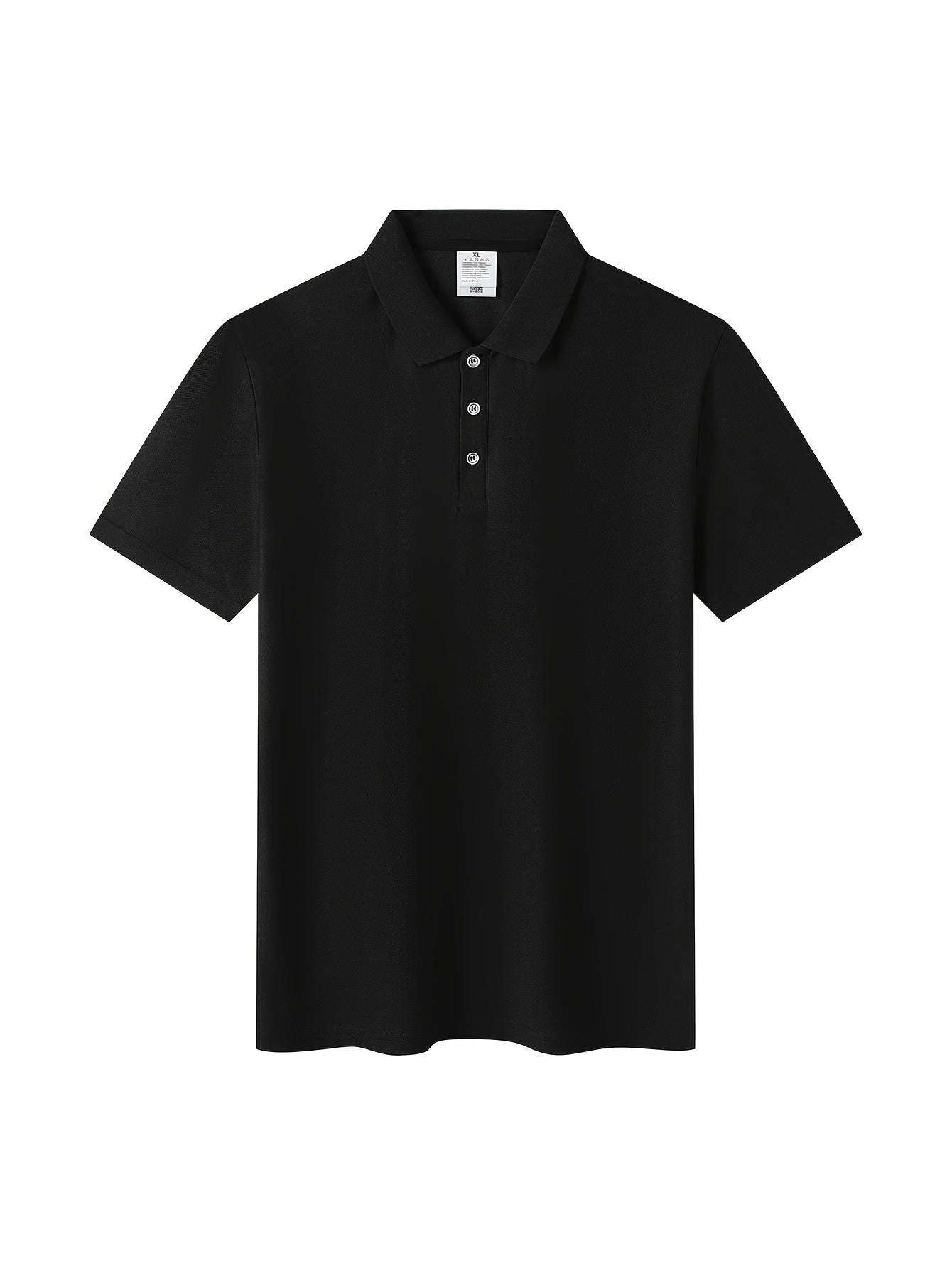 Men's Classic Solid Color Polo Shirt - Summer Casual Slim Fit