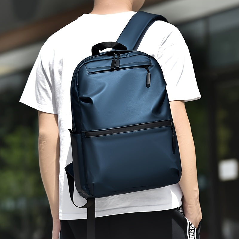 Men's Double Shoulder Bag Classic Trendy Versatile Fashion Backpack Large Capacity Computer Bag