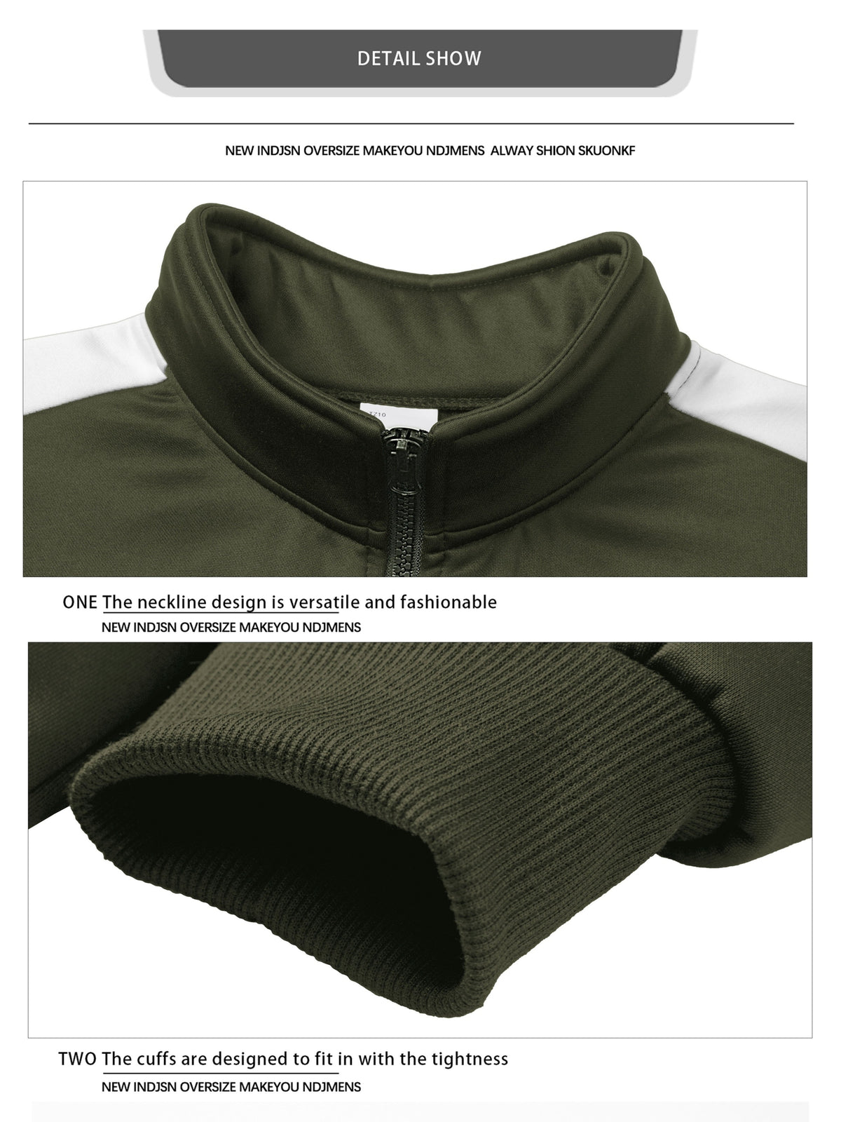 Men's Slim-Fit Full-Zip Softshell Jacket with Stand Collar